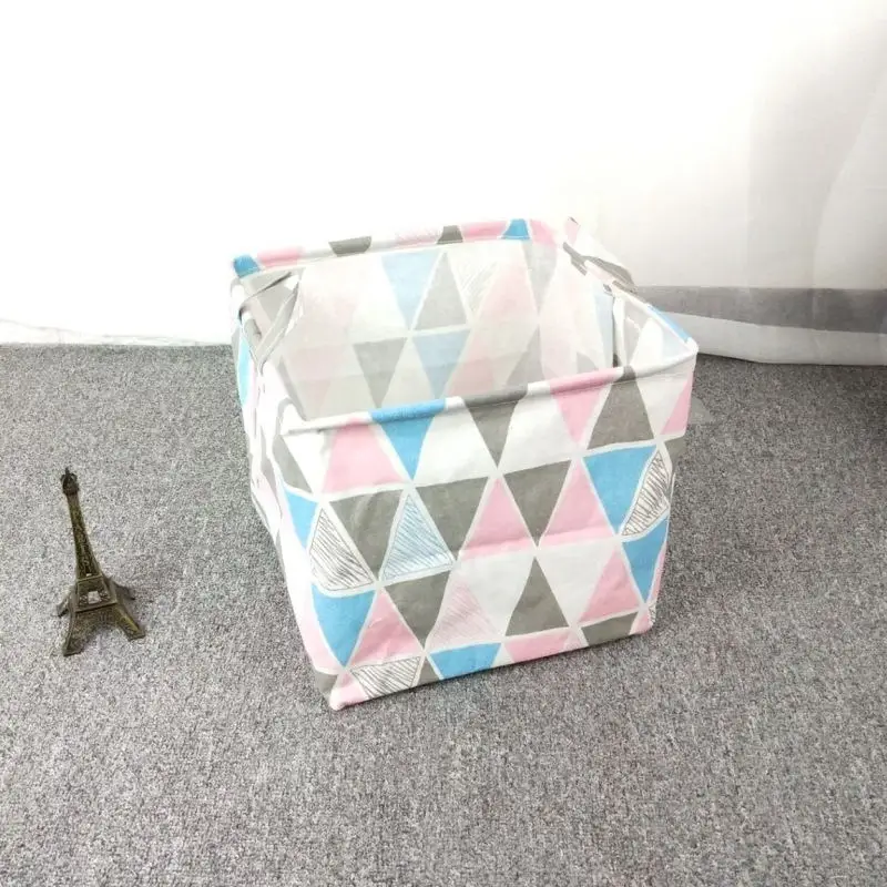 Pink triangle MICCK складная корзина для белья, корзина для хранения, коробка для хранения бочек для детей, для мелочей, книга, игрушки, держатель, домашний контейнер, органайзер, сумка - Цвет: Pink triangle