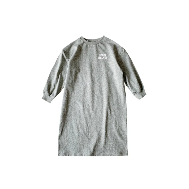 Mother Daughter Letter Print Long Dress Autumn Cotton Sweaters Family Matching Shirts Mama Bear Baby Bear Shirt Like Mum Clothes