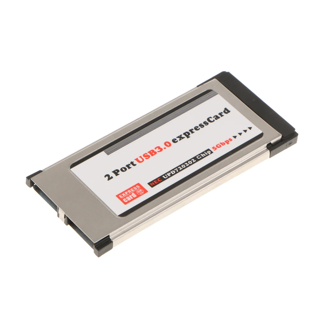 Laptop 34mm Express Card Converter to 2Port USB3.0 Adapter High Speed Card