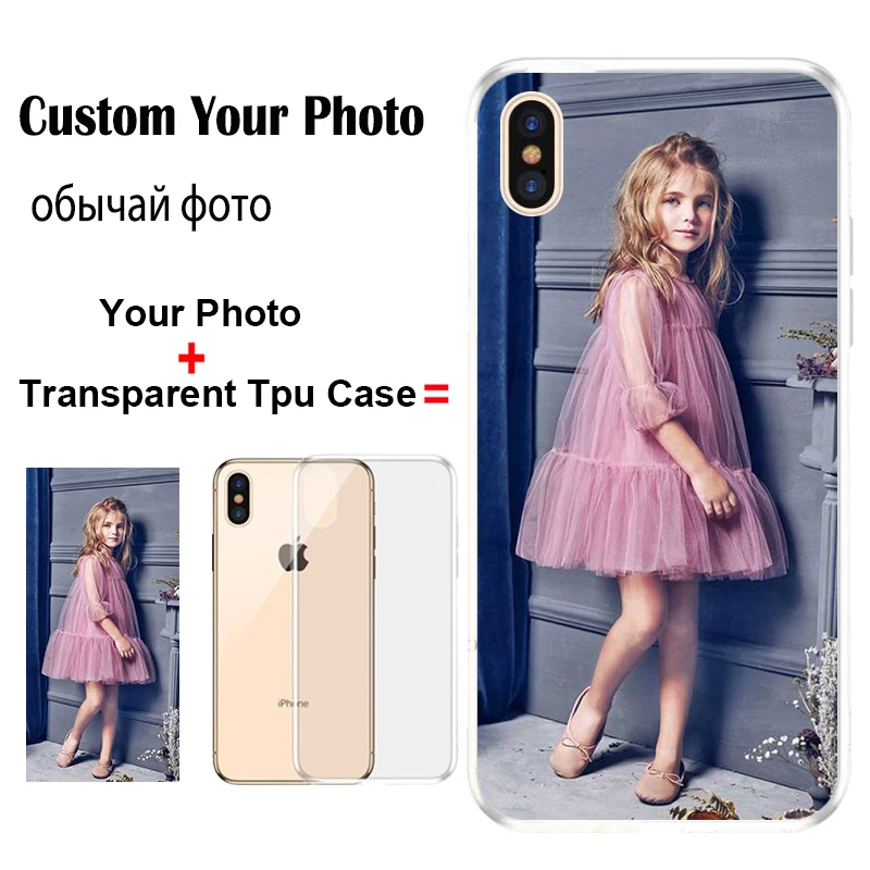 

EVTDASDL Custom Personalized Phone Case For iPhone 4 5 6 6S 7 8 Plus X S R XS MAX XR 11 Pro Customized Design Picture Name Photo