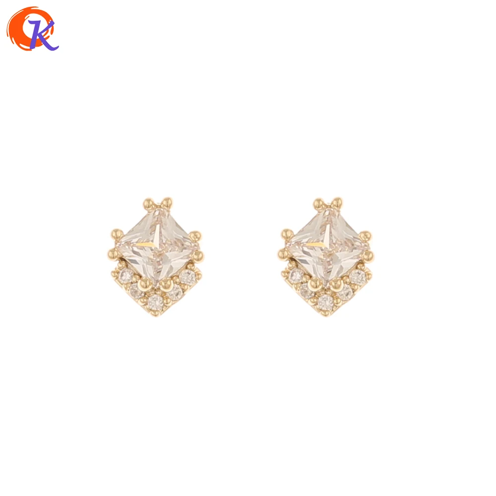 Cordial Design 50Pcs Jewelry Accessories/DIY Making/Cubic Zirconia Charms/Genuine Gold Plating/Hand Made/Fingernail Findings - cordial