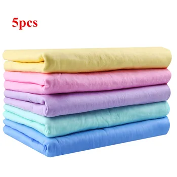 

5pcs/lot Multi-function Car Washing Towel Synthetic Deerskin Super Water Absorption Cloth High Quality Auto Washing Accessories