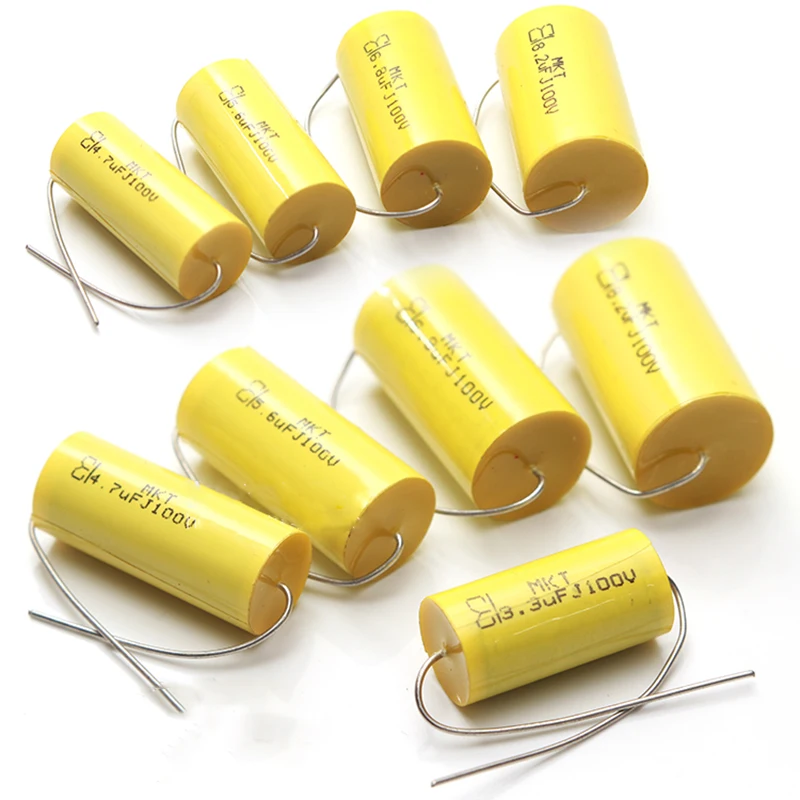 

1-5Pcs Audiophiler Axial MKT 100V 0.68uF-8.2uF HIFI DIY Midrange Treble Capacitor for Speaker Car Horns Divider