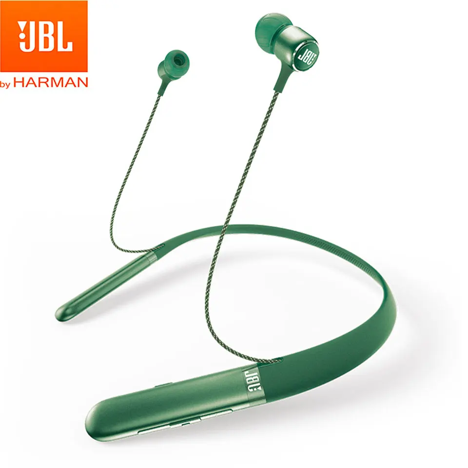JBL Live 200BT беспроводные Bluetooth наушники беспроводные магнитные наушники спортивные басы Наушники громкой связи звонки с микрофоном - Цвет: Зеленый