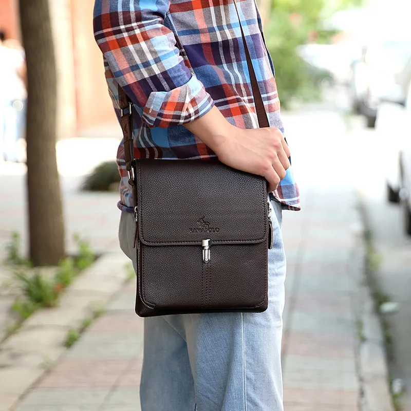 

Men Versitile Fashion 2018 Spring New Style Shoulder Bag Casual Flip Multi-functional Shoulder Bag