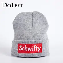 Получите Schwifty шапки бини с вышивкой для женщин и мужчин крутая Зимняя Теплая Лыжная Шапка поп унисекс хип хоп шапки Рик и Морти Skullies