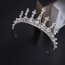 Аксессуары для невесты жемчужная Корона головной убор свадебное платье аксессуары для дня рождения банкет Корона украшение торта
