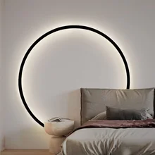 

RGB Round LED Wall Sconces Interior Lighting Minimalist Sconce with Switch Bedside Lamp Nordic Home Decor Comfort Living Room