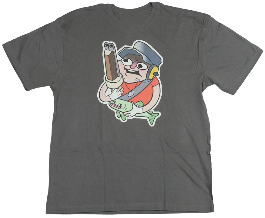

Team Fortress 2 Mens T-Shirt - Not Even Winded Goofy Image New Cool Tee Shirt