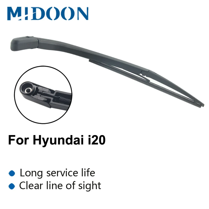MIDOON стеклоочистителя 1" заднего стеклоочистителя и рычаг комплект для hyundai i20 2008- 2009 2010 лобовое стекло заднего стекла