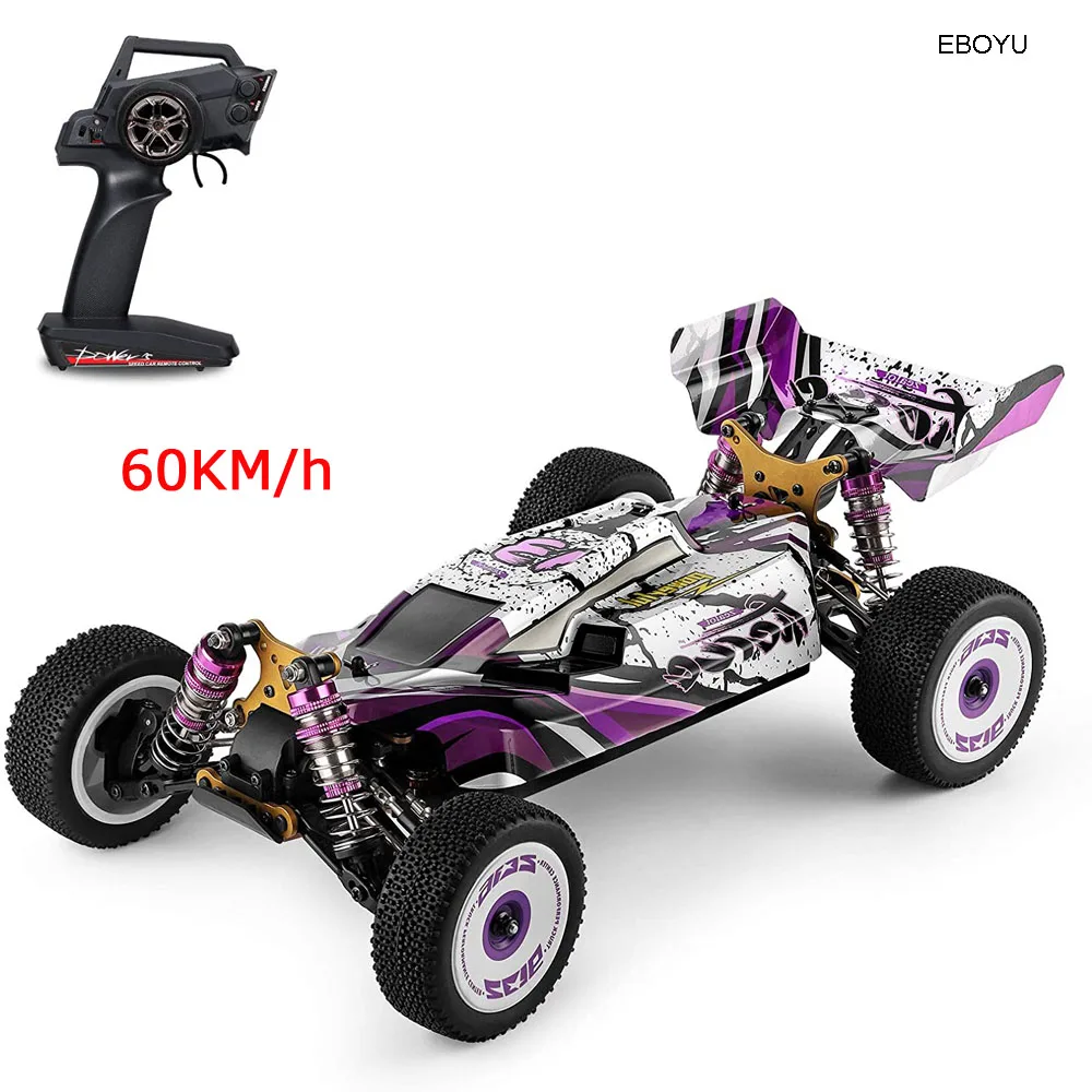 WLtoys 124019 RC Car 1:12 Scale 2.4GHz Remote Control Car 4WD 60km/h High Speed Racing Car Off-Road Buggy Drift Car RTR Toys