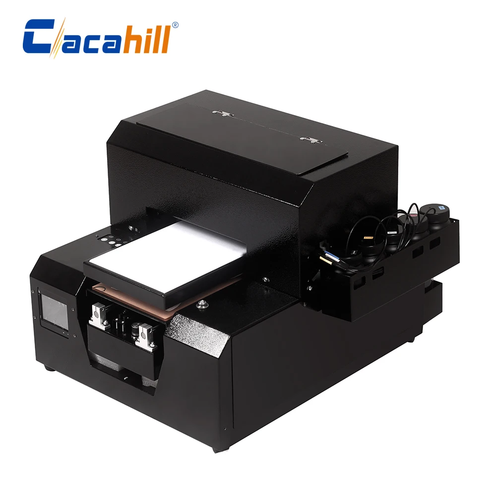 

picture printer High resolution A4 UV flat inkjet infrared automatic height measurement for glass/leather/metal/plastic printing