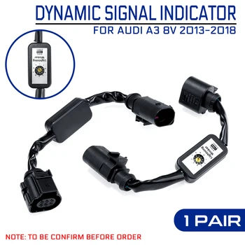 

2pcs Dynamic Turn Add-on Module Wire Harness Signal Indicator LED Taillight Left & Right Tail Light For Audi A3 V8 2013-2018