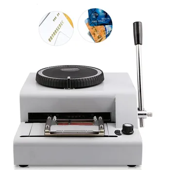 

Embosser 72 Character Card Embossing Machine for PVC Gift Card Credit VIP ID Membership Stamping Embossing