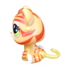 LPS CAT LPSCB Custom-Made Baby with Old Pet Shop Toys Standing Short Hair Cat #1451 orange striped Tiger Kitten ► Photo 3/6