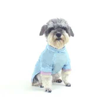 

Leisure Breathable Dog Tshirt for Small Medium Dogs Summer Cool Mesh French Bulldog Clothes Print Schnauzer Outfit Dogs Clothing