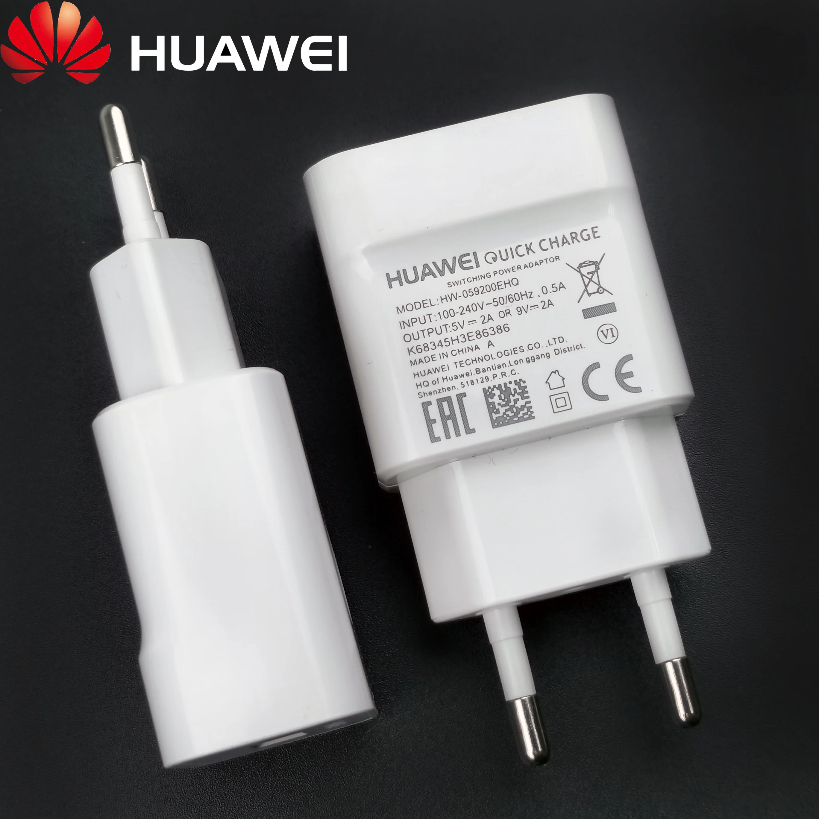 Оригинальное зарядное устройство Huawei mate 20 lite QC2.0 Quick 9 в 2 А настенный адаптер