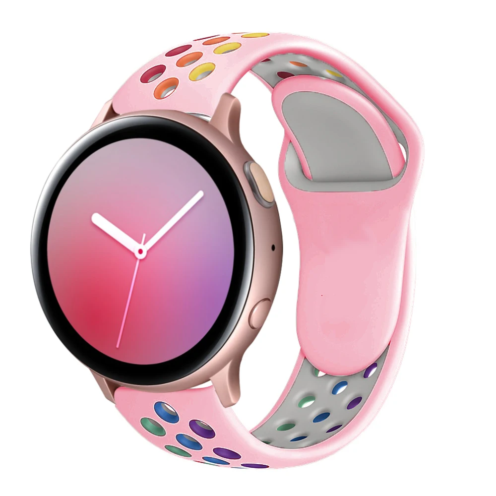 20mm/22mm Band For Samsung Galaxy Watch 4/classic/46mm/42mm/active 2/3 Gear  S3 Silicone Bracelet Huawei Watch Gt/2/3/pro Strap - Watchbands - AliExpress