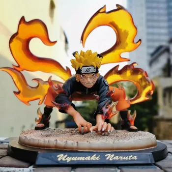 

Anime NARUTO Kyubi Uzumaki Naruto Master Jiraiya GK Statue PVC Action Figure Collection Model Toy Birthday Gift Boxed M3088