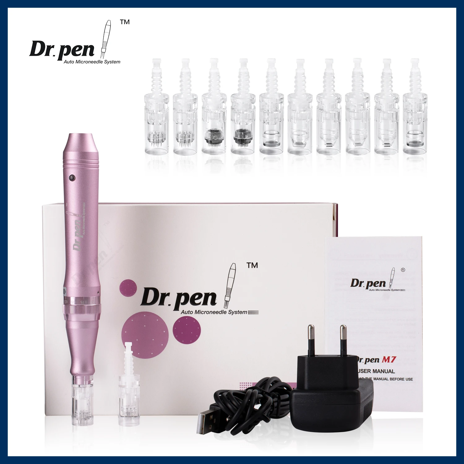 Dr. Pen Ultima M7 Electric Professional Micro Needle Pen Derma Pen Con Nanoneedles Tattoo Machine Mesoterapia Strumento Per La Cura Della Pelle
