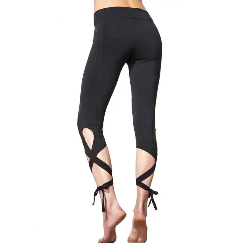Женские штаны для танцев и йоги спортивная для йоги и бега облегающие Сексуальные Обтягивающие Леггинсы эластичные штаны для тренировок