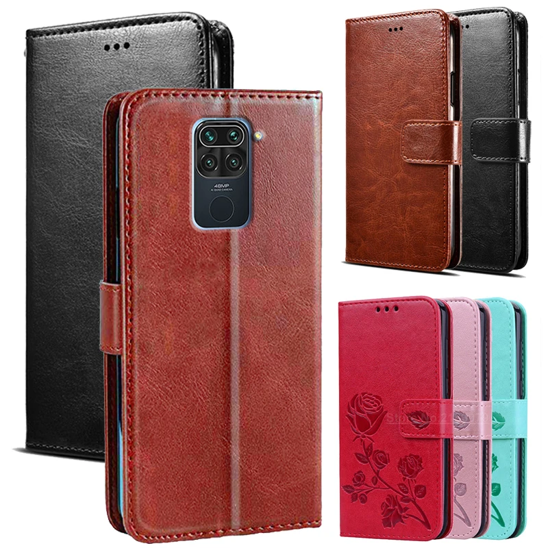 Case For Xiaomi Redmi Note 9 Cover Flip PU Leather Phone Protective Shell For Redmi Note 9 M2003J15SG Case Protector Bags Coque