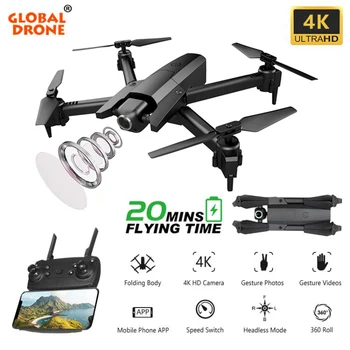 

Global Drone GW106 4K Quadcopter Wifi FPV Altitude Hold Quadrocopter RC Dron with HD Camera Drones VS SG700 E58 M71 E520 SG106