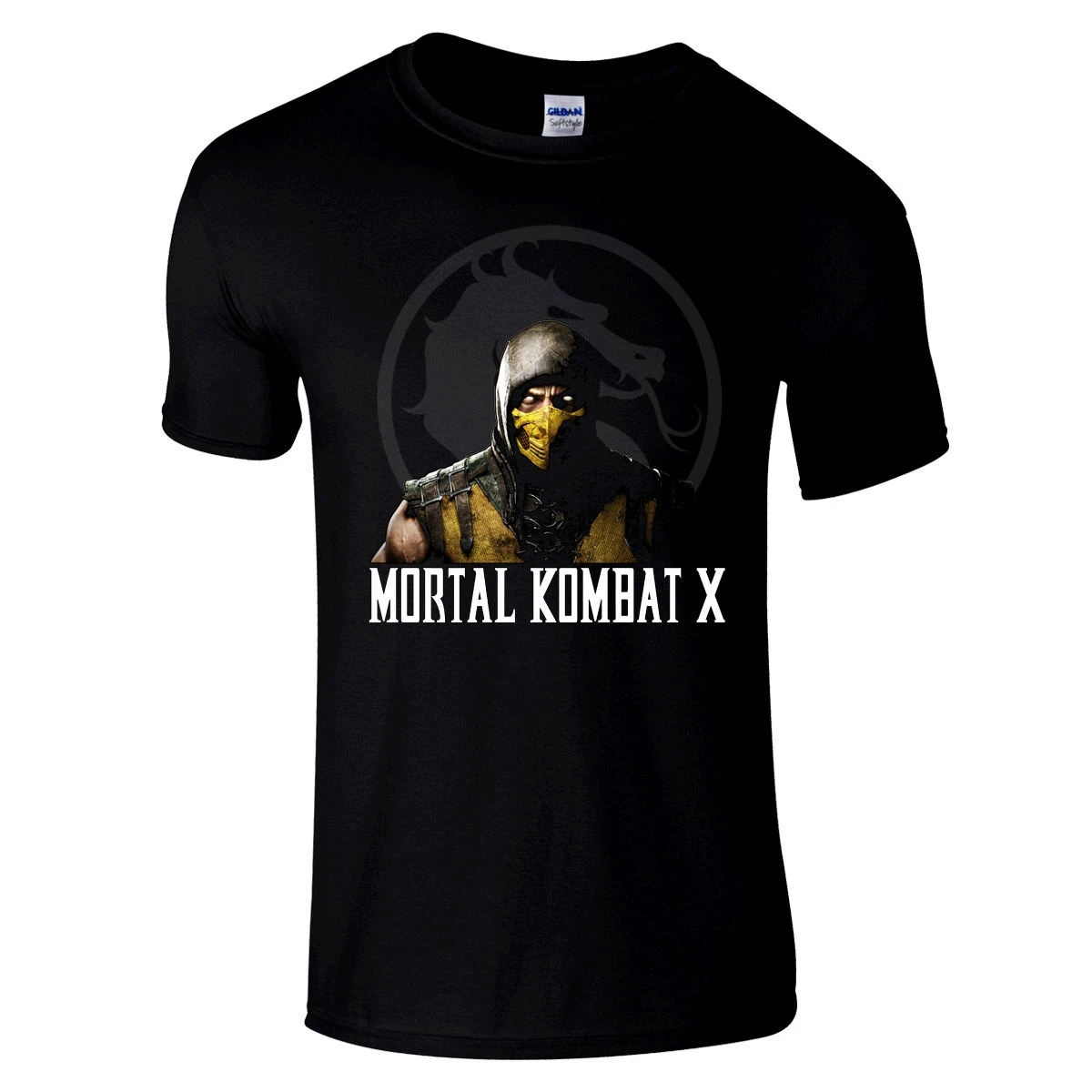 Mortal Kombat X/футболка премиум-класса футболка с круглым вырезом и надписью fighting game