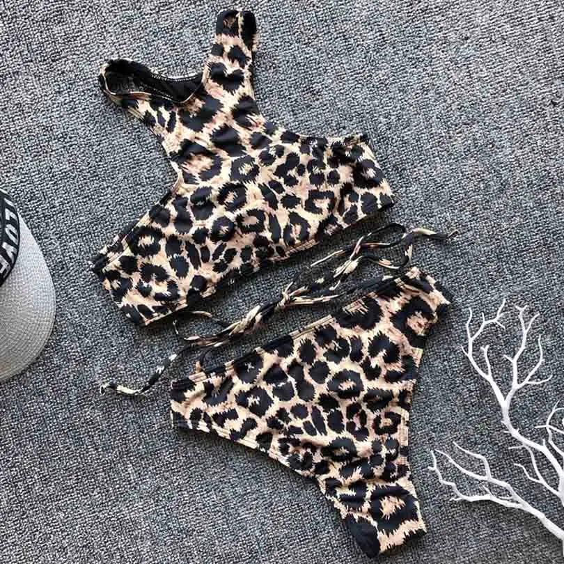 2020 Swimwear Women Padded Bandage Bikini Set Swimsuit Beachwear Bathing Push-up Swimsuit for Woman Leopard Biquini NGDZ60 2020 Swimwear Women Padded Bandage Bikini Set Swimsuit Beachwear Bathing Push-up Swimsuit for Woman Leopard Biquini NGDZ60