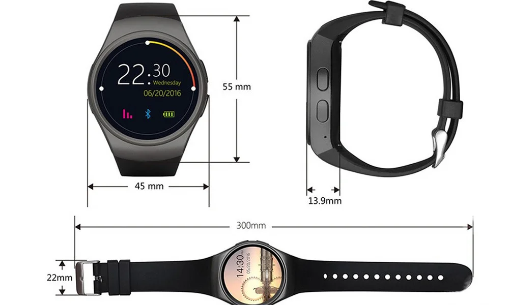 Умные часы Kw18, Bluetooth, gps, позиционирование, пульсометр, шагомер, SIM, умные часы, Android, IOS, мобильные часы, мужские, фитнес-движение