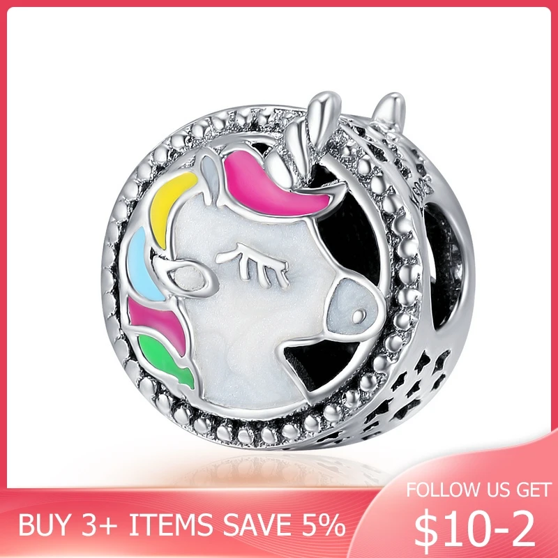 

CodeMonkey Authentic 925 Sterling Silver Adorable Color Enamel Beads fit Original Charm Bracelet Women DIY jewelry CMC362