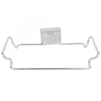 

Stainless Steel Door Back Kitchen Garbage Trash Bag Holder Hanging Rack Bracket dishwasher accessories