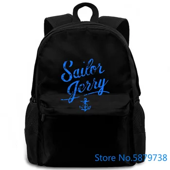 

SAILOR JERRY Tattoo Script Anchor Grey Slim Fit NEW women men backpack laptop travel school adult student