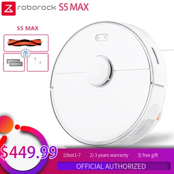 

Roborock S5 Max Robot Vacuum Cleaner Mijia Robotic Vacuum Cleaning For Home Upgrade S55 Mopping Cleaner Robotic Vacuum Cleaner