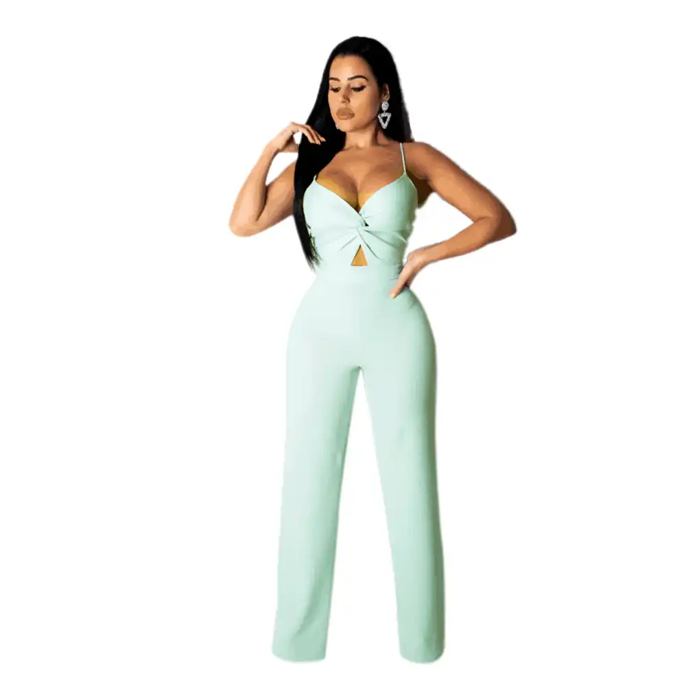 mint green jumpsuit