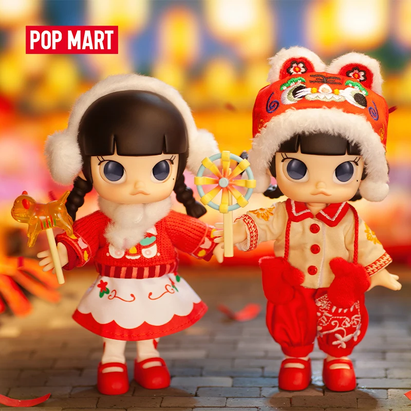 Поп-март Молли малыш Тигр Набор фигурок BJD Милая кавайная игрушка для коллекции