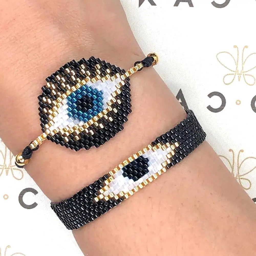 

Go2boho Newco 2020 Bracelet Miyuki Pulseras Mujer Moda 2020 Turkish Lucky Evil Eye Bracelet Jewelry For Women Handmade Design