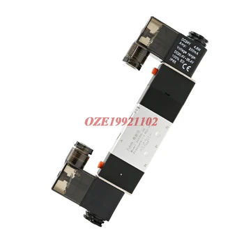 

1 set Pneumatic electromagnetic control valve 3 position 5 way valve 24V 220VAC 6MM 8MM 10MM 12MM Fitting 1/4" Port 1/8" muffler