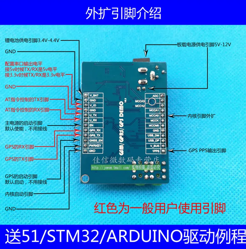SIM868 модуль GSM/GPRS/gps макетная плата Trinity 51/STM32 дисплей пути