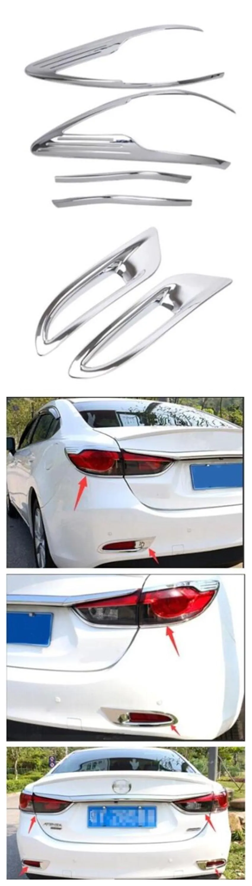 for Mazda 6 new ATENZA rear lampshade frame, modified ATENZA rear lampshade, fog light trim strip