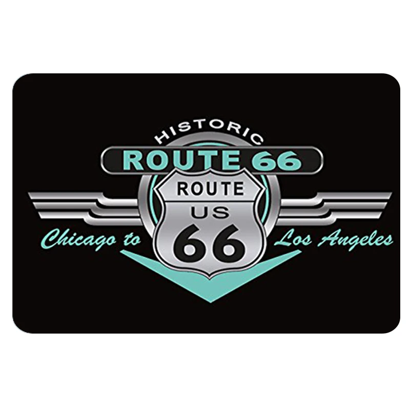 Цвет: желтый Route 66 металлический знак табличка Металл Винтаж жестяной знак паба Настенный декор для бара паба клуба человек пещера металлический плакат - Цвет: Цвет: желтый