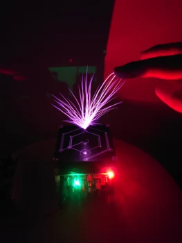 

Tesla coil music lightning magnetic storm coil SSTC Artificial lightning DIY science and education AIDS