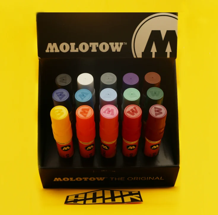 Новый Molotow 627HS(15 мм) 15 цветов акриловый маркер модель детской книги ручки