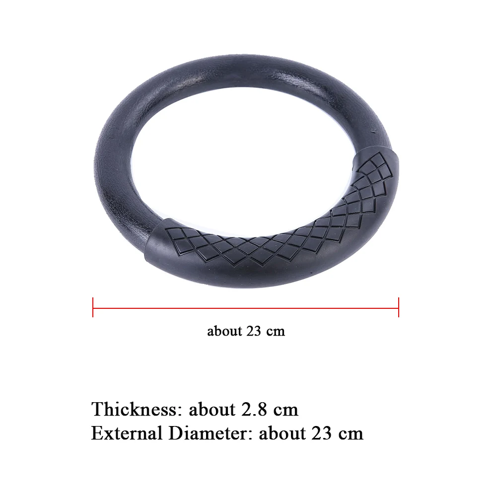 2pcs 28 Mm Fitness ABS Handle Practical Non-Slip Easy Install Muscle With Foam Pull Ups Training Gymnastic Ring Workout