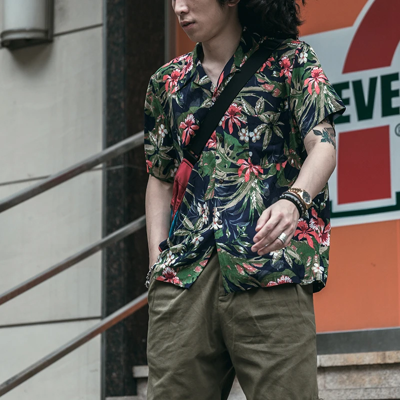 Print Rayon Camp Shirts Summer Holiday 