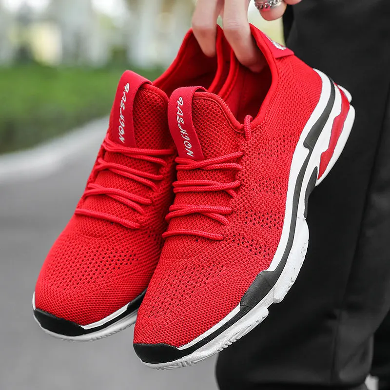 

MEN'S SHOES Mesh 2019 Breathable Couples Athletic Shoes Sneakers Large Size 46men Shoes for Summer