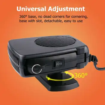 

New Car Heater Heating Fan 2 in 1 12V/24V Dryer Windshield Demister Defroster For Vehicle Portable Temperature Control Device