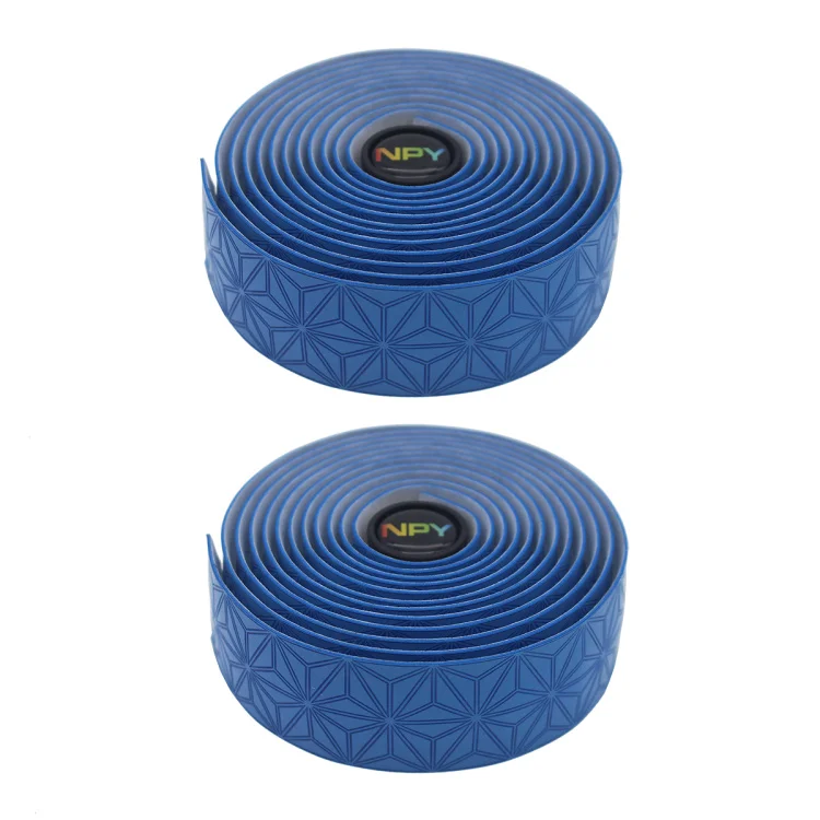 Blue NPY велосипед Bartape Roadbike ручка бар велосипед гнутые детали 700c высококачественный руль ленты Упоры для рук на руль велосипеда - Цвет: Blue
