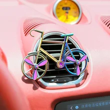 Креативный в форме велосипеда автомобильный освежитель воздуха Авто выход духи вентиляторный освежитель воздуха автомобиля клипса кондиционирования воздуха диффузор твердый парфюм