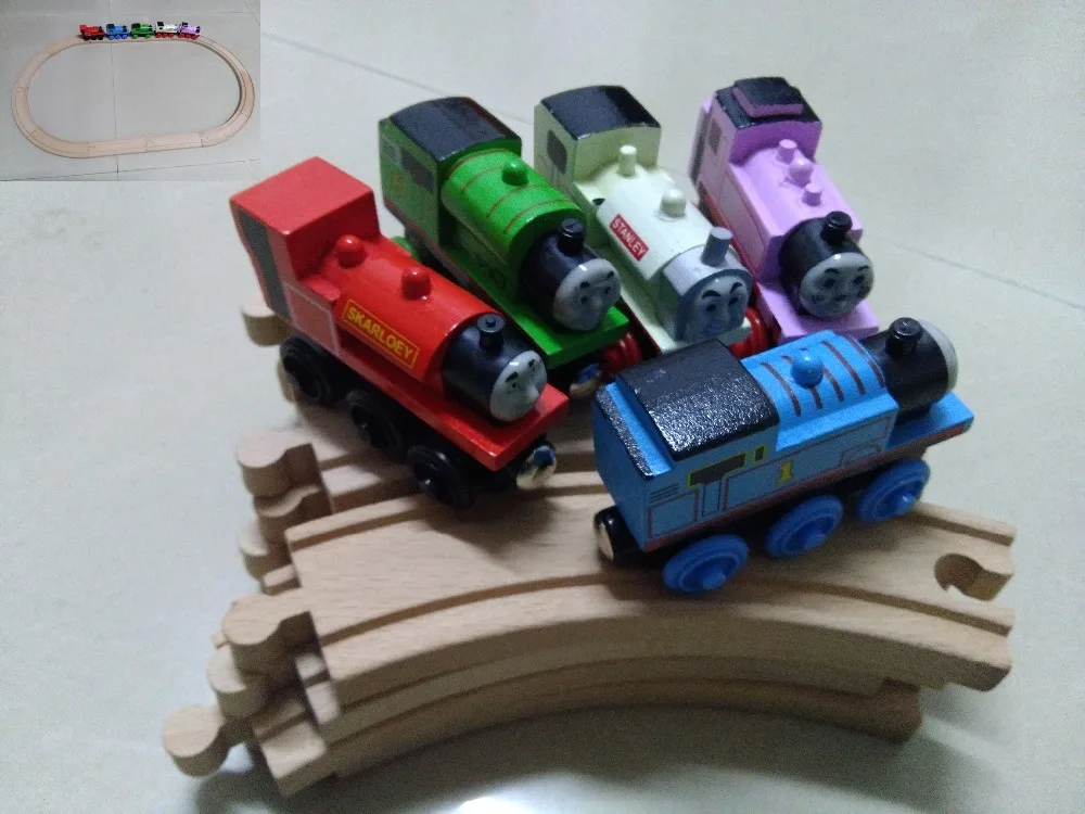 5PCS-Thomas-Trains-Wood-Railway-Track-12PCS-Thomas-and-Friends-Wooden-Trains-Model-Magnetic-Train-Toys